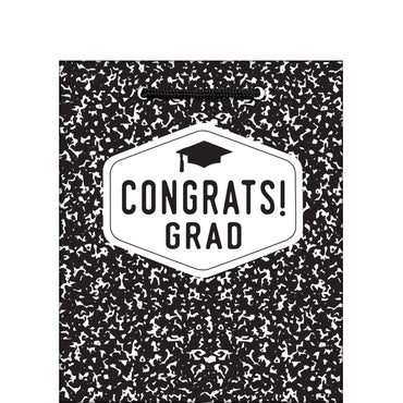 Congrats Grad Medium Glossy Gift Bag Party Favors - Party Centre