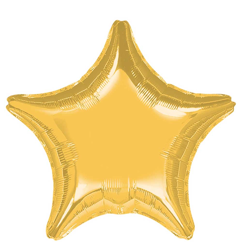 Gold Star Supershape Balloon 32in Balloons & Streamers - Party Centre