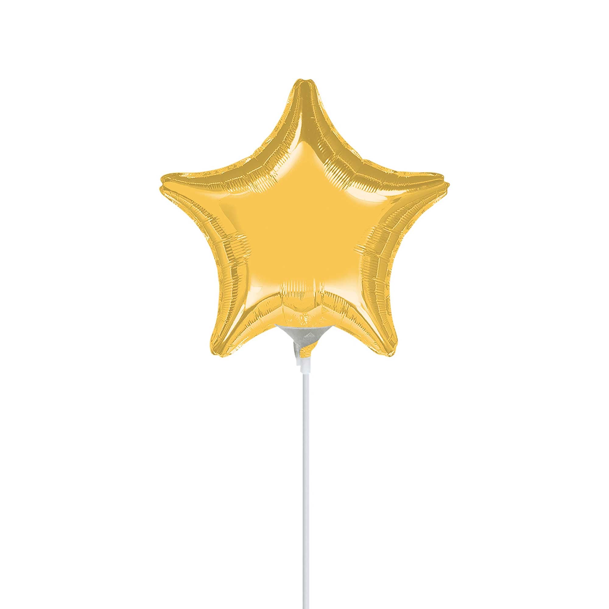 Gold Star Mini Shape Balloon 9in Balloons & Streamers - Party Centre