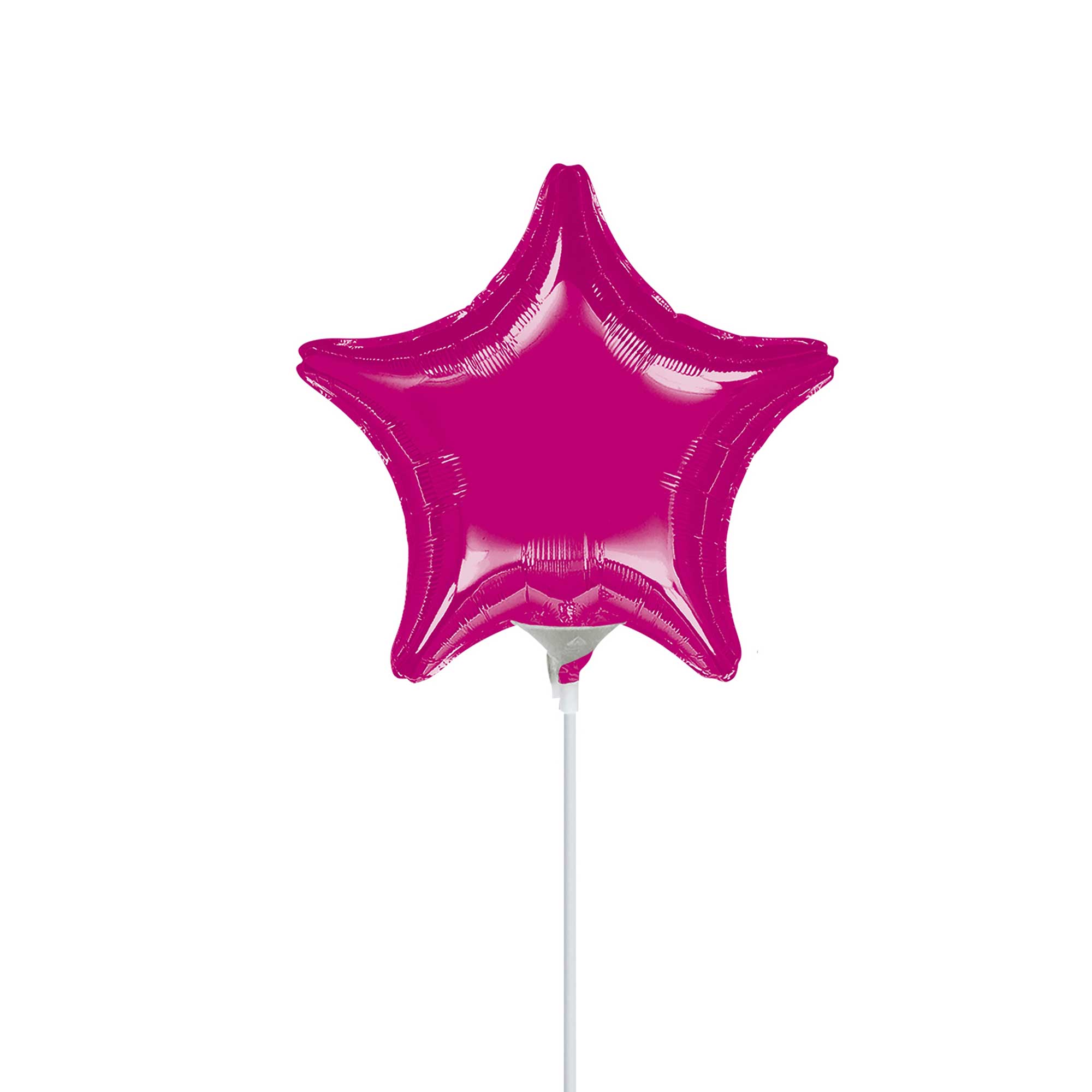 Metallic Fuchsia Star Foil Balloon 9in Balloons & Streamers - Party Centre