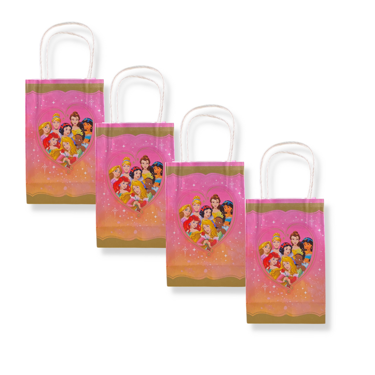 Disney Princess Once Upon A Time Paper Kraft Bags 8pcs