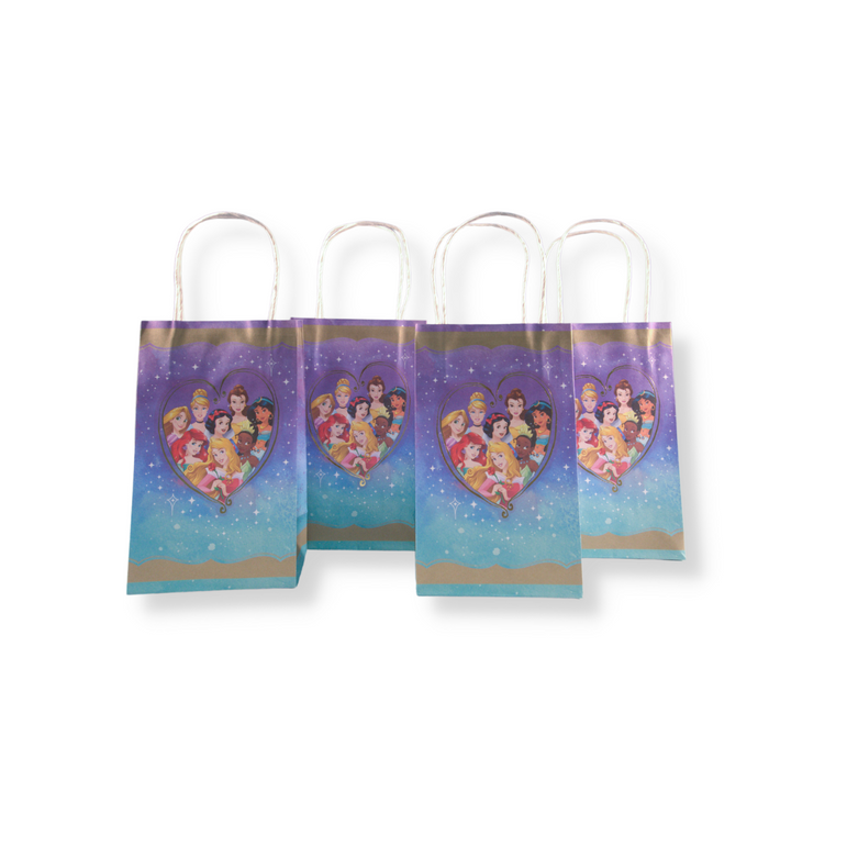 Disney Princess Once Upon A Time Paper Kraft Bags 8pcs