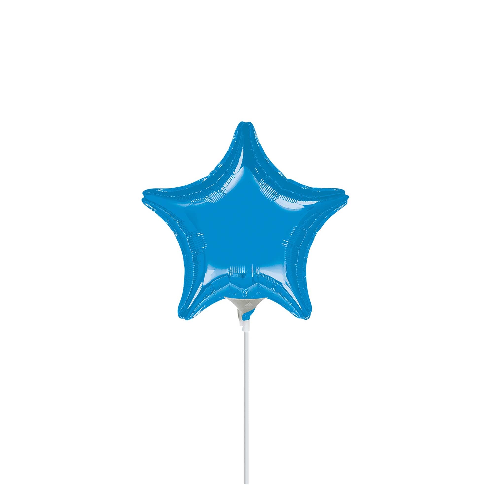 Blue Star Mini Shape Balloon 10cm Balloons & Streamers - Party Centre