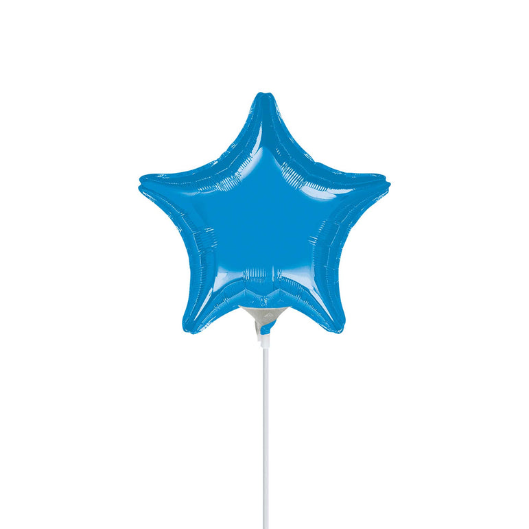 Metallic Blue Star Foil Balloon 9in Balloons & Streamers - Party Centre