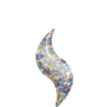 Holographic Fireworks Curve Mini Shape Balloon 28in Balloons & Streamers - Party Centre