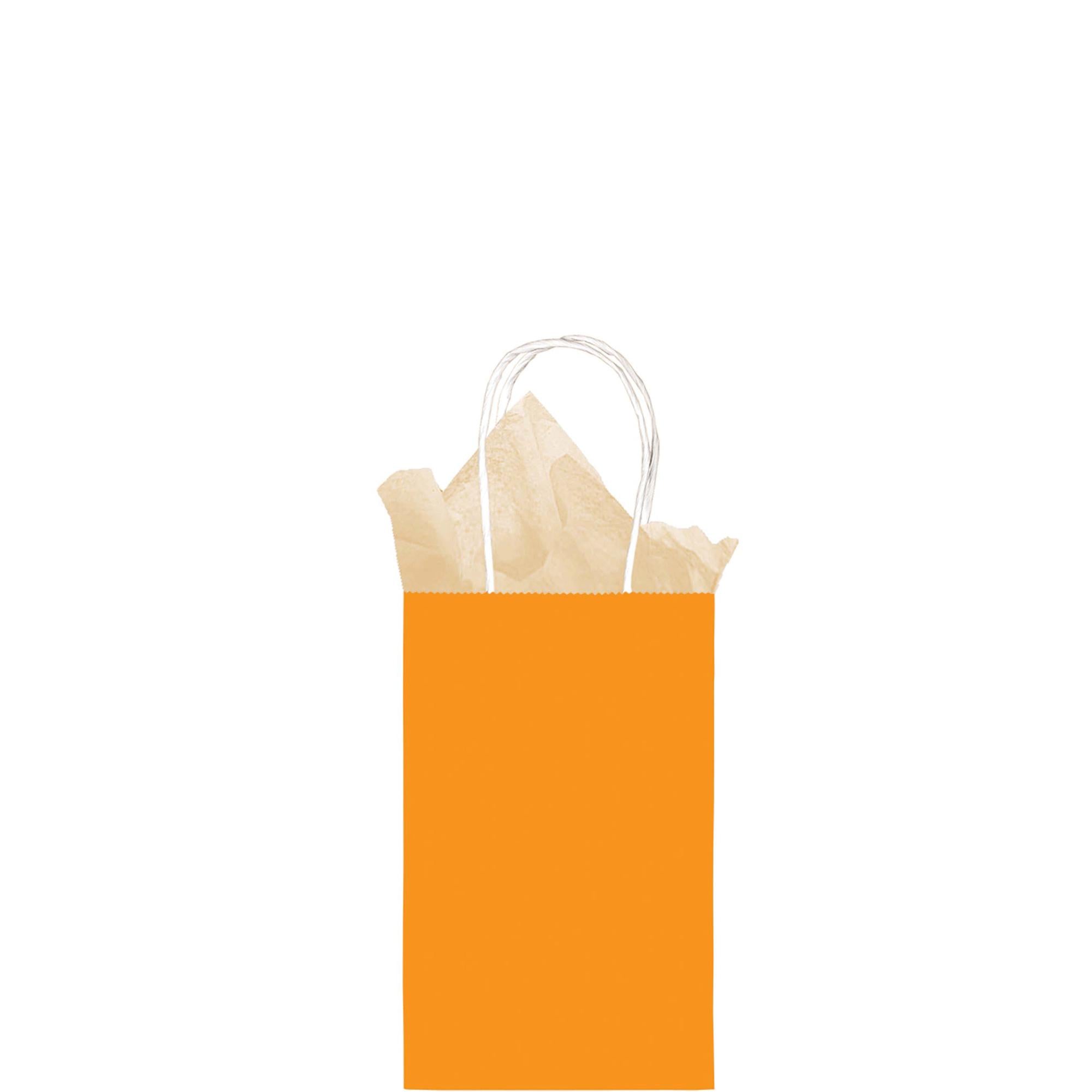 Orange Small Cub Kraft Bag Party Favors - Party Centre