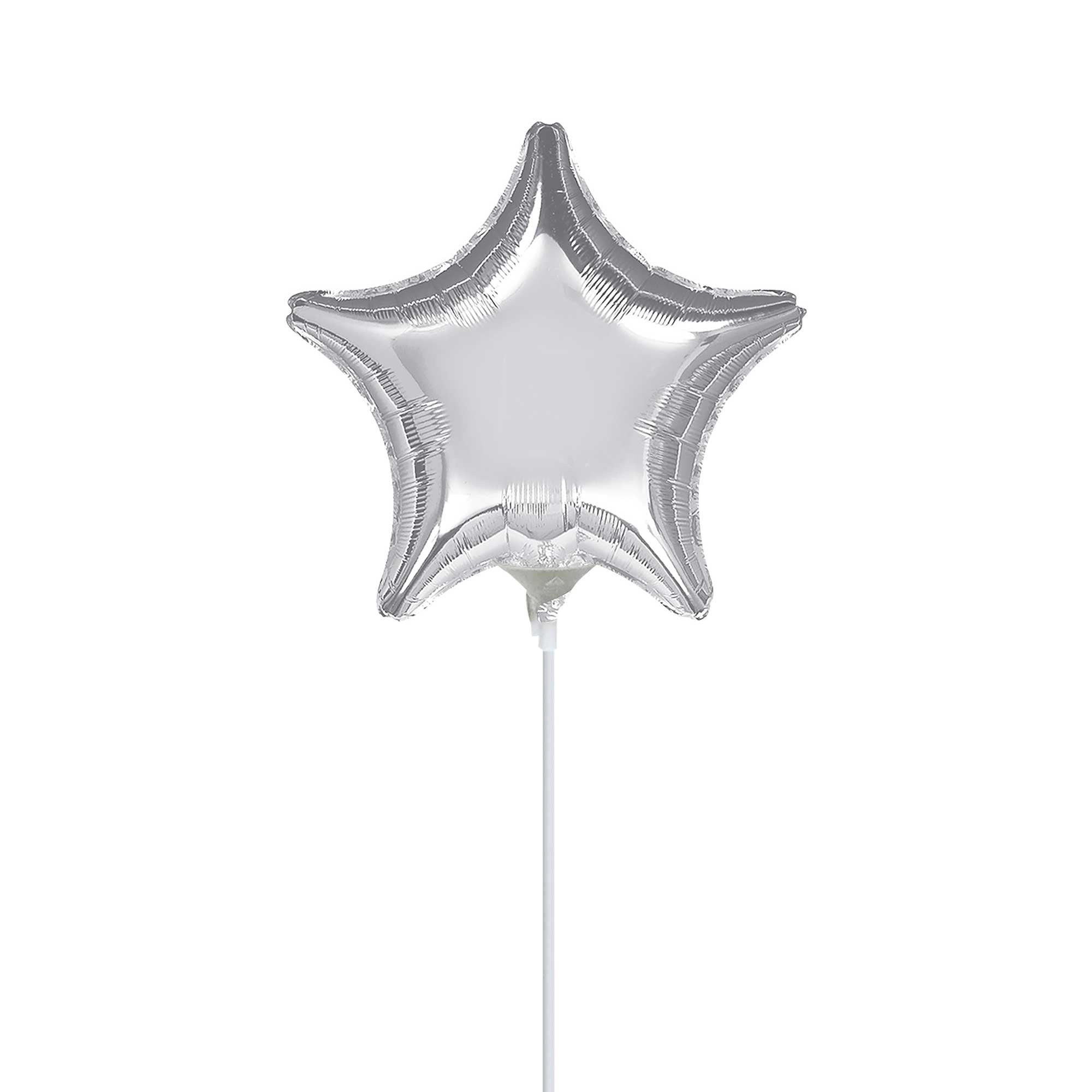 Metallic Silver Star Foil Balloon 9in Balloons & Streamers - Party Centre