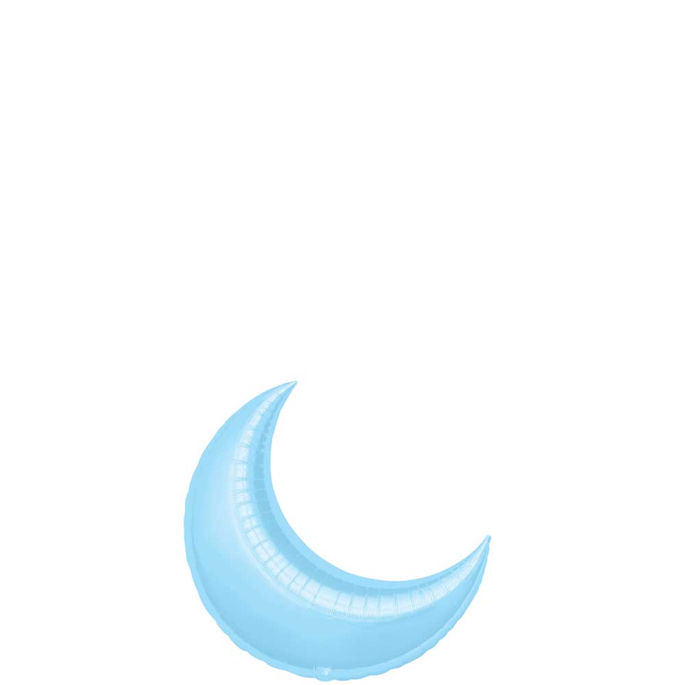 Pastel Blue Crescent Mini Shape Balloon 10in Balloons & Streamers - Party Centre