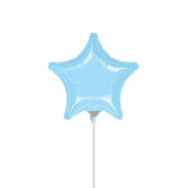 Pastel Blue Star Foil Balloon 9in Balloons & Streamers - Party Centre