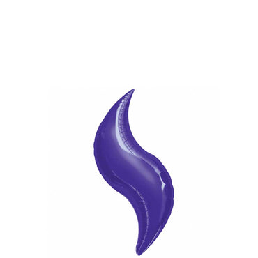 Purple Curve Mini Shape Balloon 19in Balloons & Streamers - Party Centre