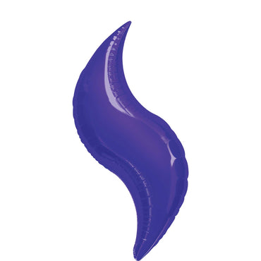 Purple Curve Super Shape Balloon 36in Balloons & Streamers - Party Centre