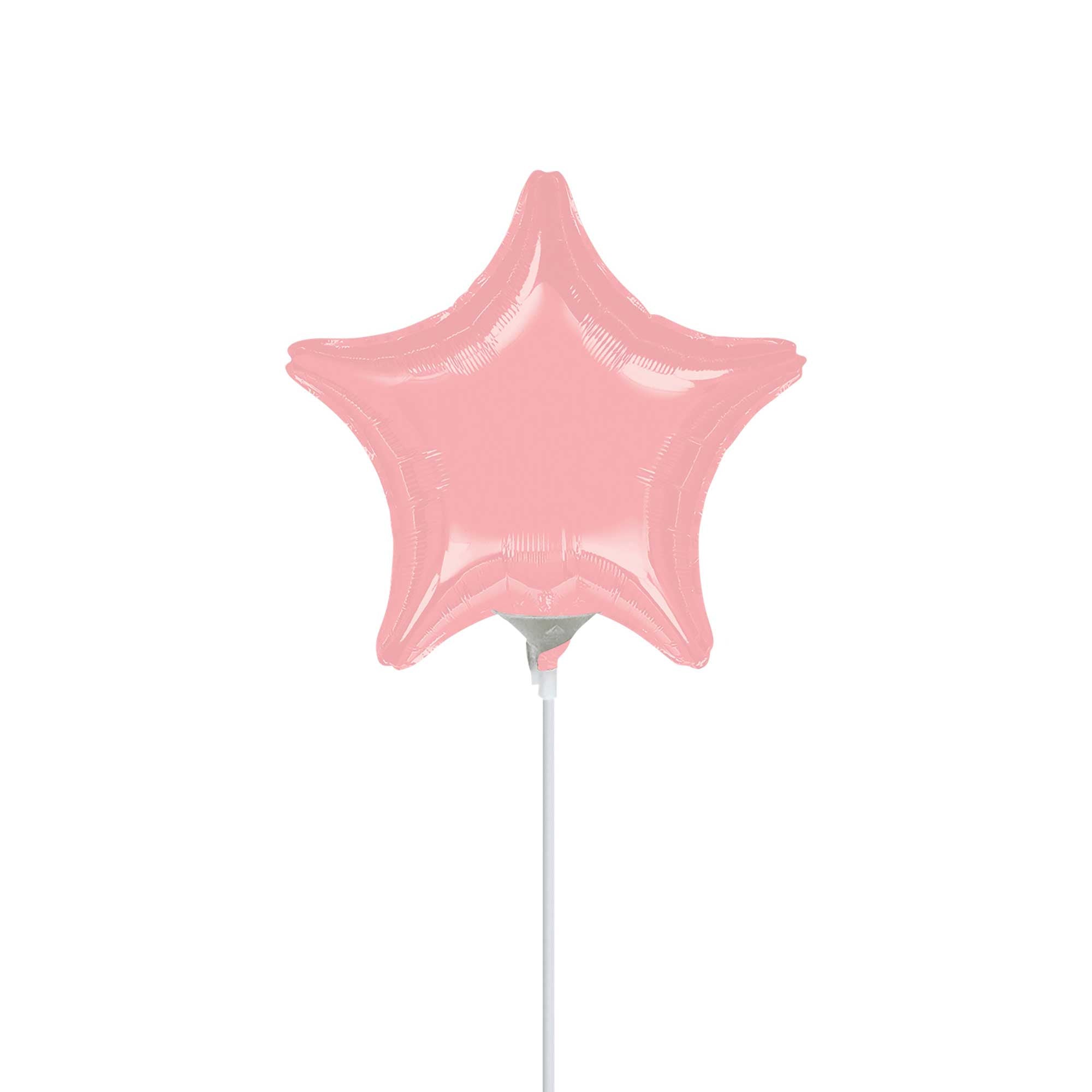 Pastel Pink Star Mini Shape Balloon 9in Balloons & Streamers - Party Centre
