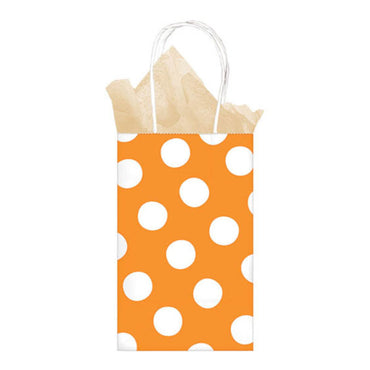 Peel Orange Dots Small Kraft Bag Party Favors - Party Centre