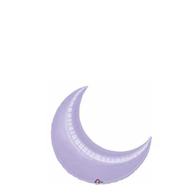 Lilac Crescent Mini Shape Balloon 17in Balloons & Streamers - Party Centre