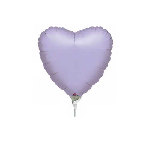 Pastel Lilac Heart Foil Balloon 9in Balloons & Streamers - Party Centre