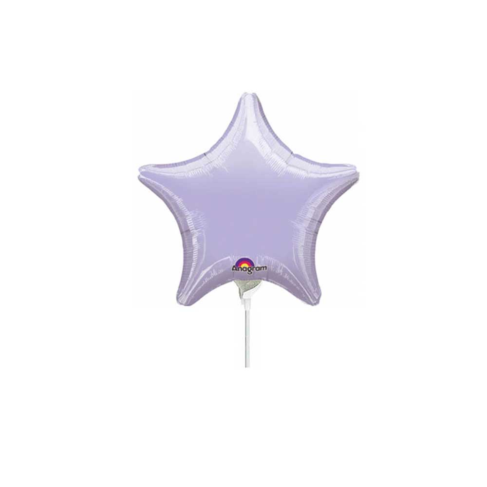 Pastel Lilac Star Foil Balloon 9in Balloons & Streamers - Party Centre