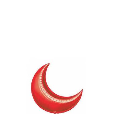 Red Crescent Mini Shape Balloon 10in Balloons & Streamers - Party Centre