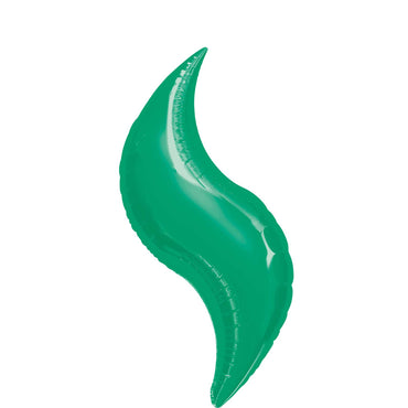 Green Curve Super Shape Balloon 36in Balloons & Streamers - Party Centre