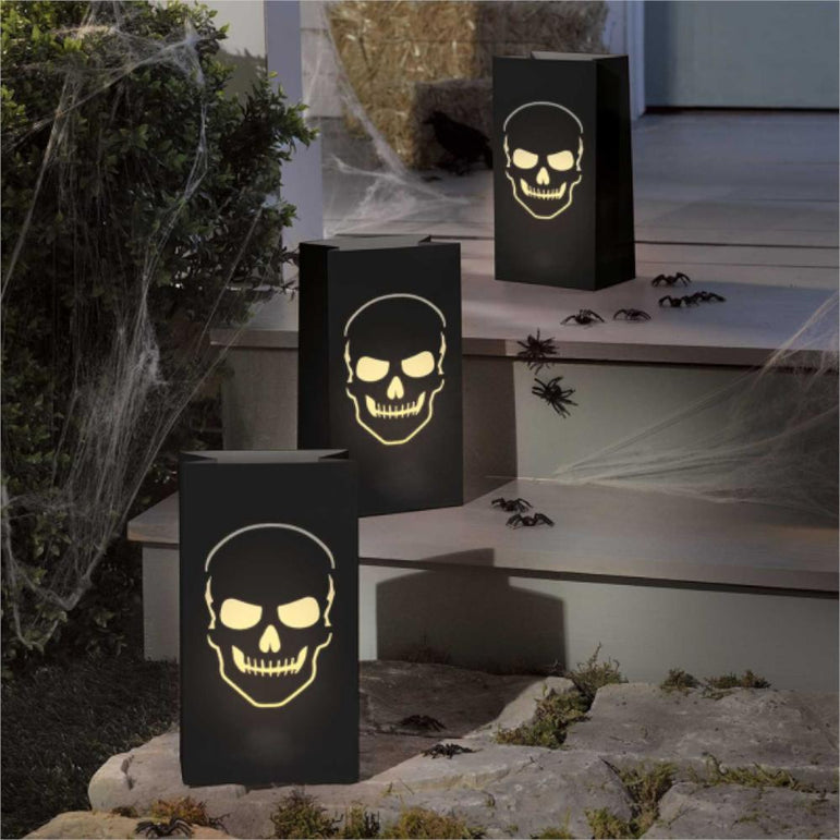 Boneyard Luminary Paper Bags 6pcs Decorations - Party Centre