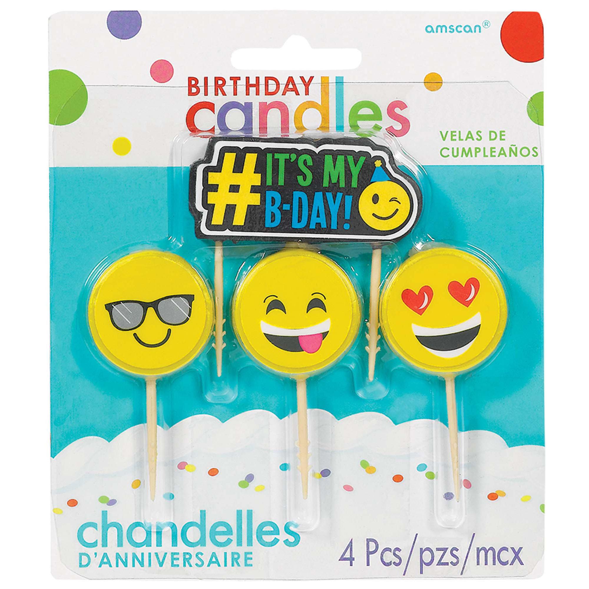 LOL Icon Candles 2.50in, 4pcs Party Accessories - Party Centre