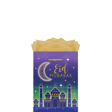 Eid Mubarak Large Glossy Bag Party Favors - Party Centre
