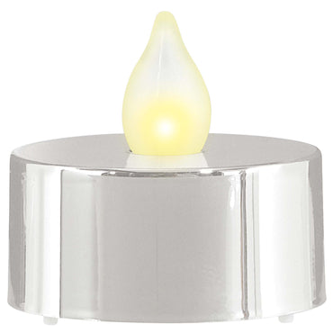 Silver LED Tea Lights 18pcs Party Accessories - Party Centre