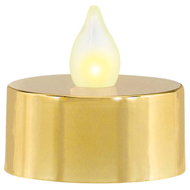 Gold LED Tea Lights 18pcs Party Accessories - Party Centre