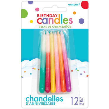 Ombre Candles 12pcs Party Accessories - Party Centre