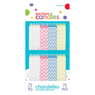 Spiral Candles Value Pack 2 1/2in, 72pcs