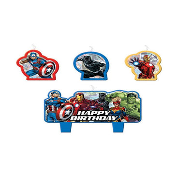 Avengers Powers Unite Birthday Candle Set 4pcs Party Accessories - Party Centre