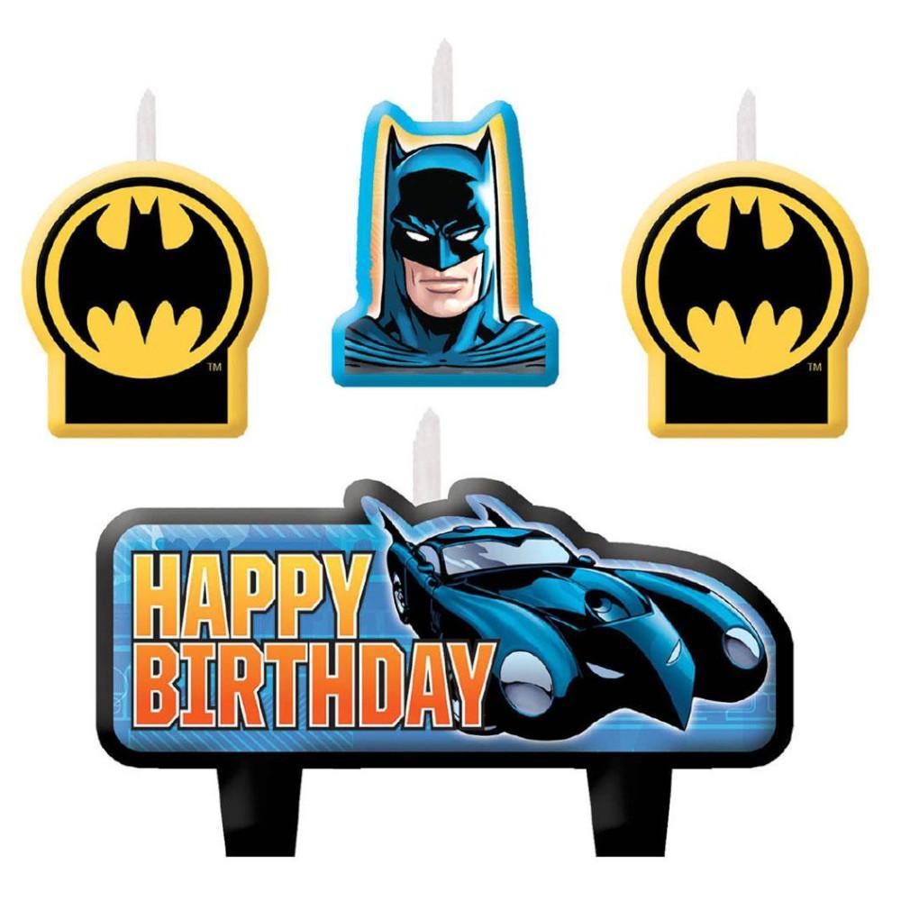 Batman Birthday Candle Set Party Accessories - Party Centre