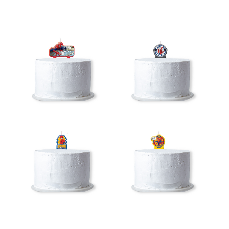 Spiderman Birthday Candle Set