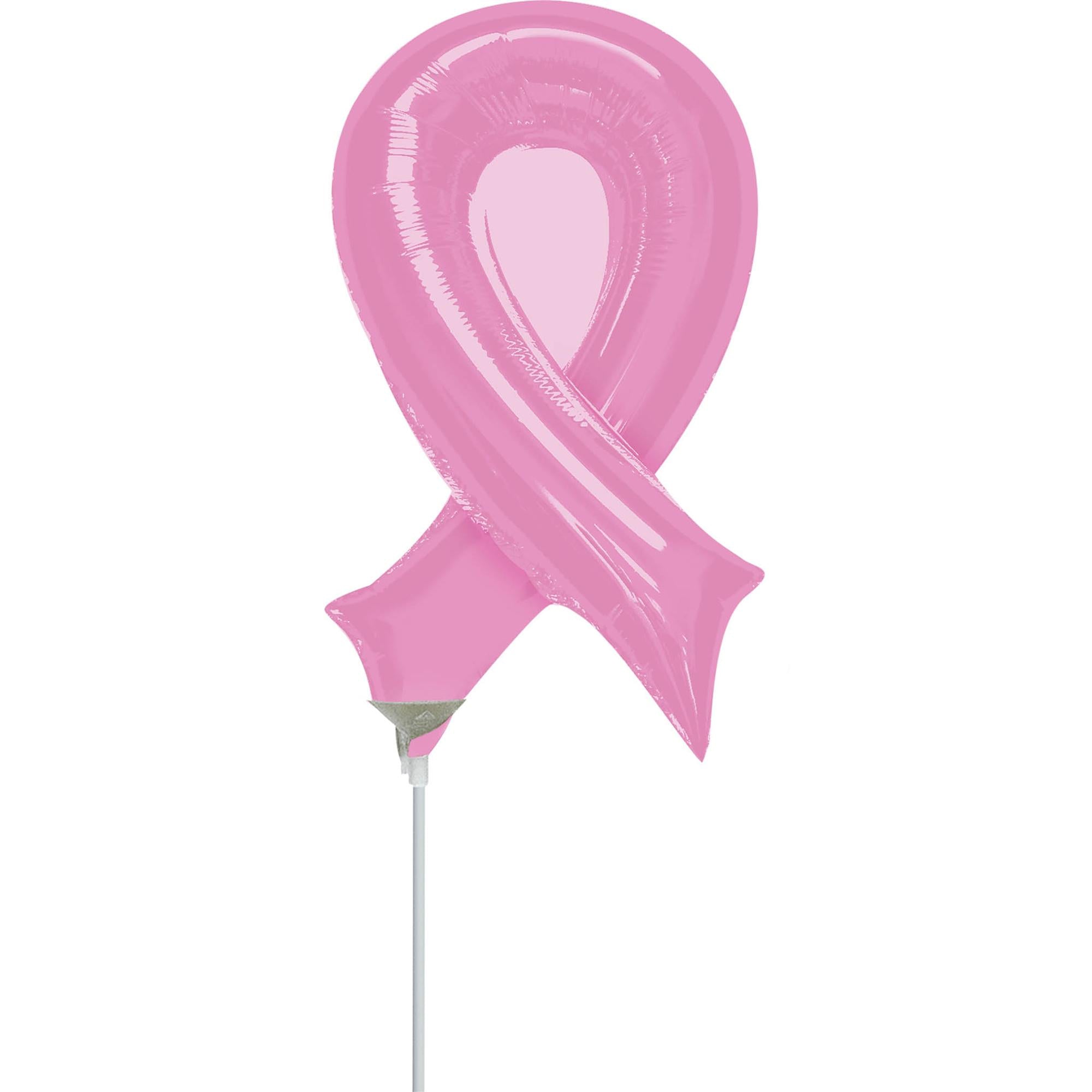 Pink Ribbon Mini Shape Balloon Balloons & Streamers - Party Centre