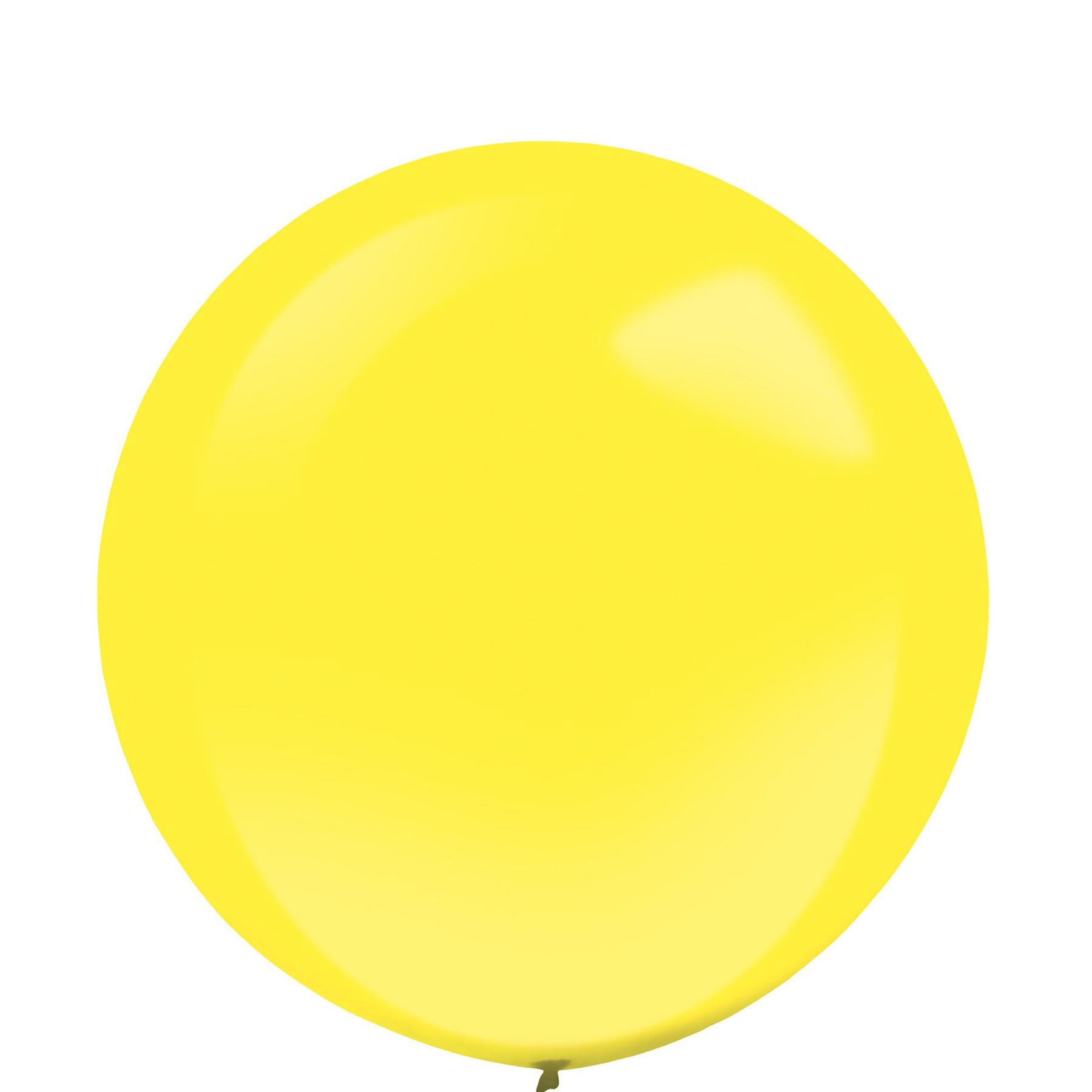 Yellow Sunshine Standard Latex Balloons 24in, 4pcs Balloons & Streamers - Party Centre