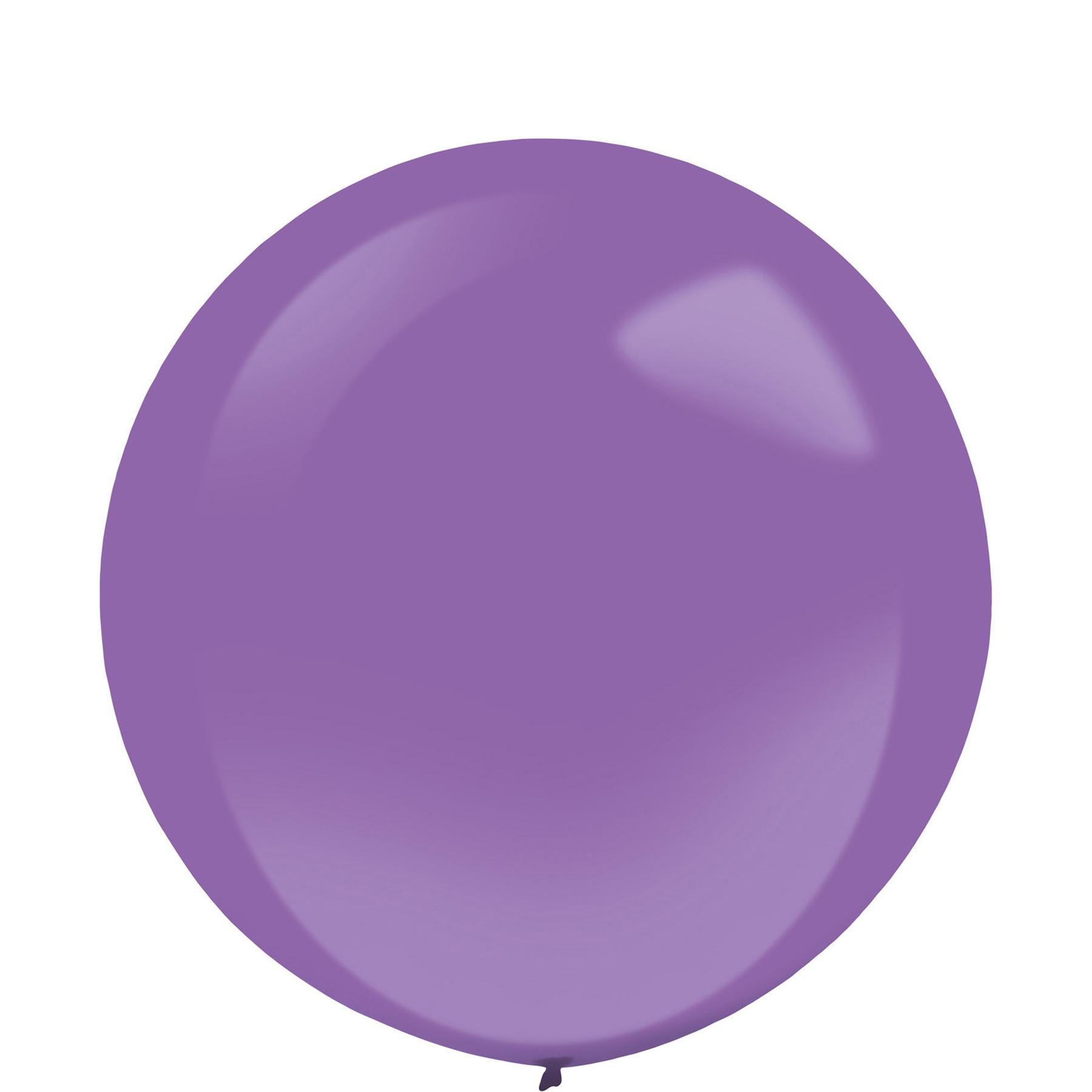 Purple Standard Latex Balloons 24in, 4pcs Balloons & Streamers - Party Centre