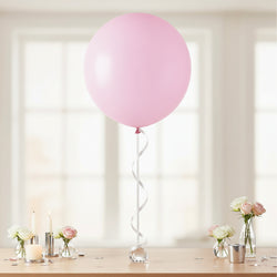 New Pink Fashion Latex Balloons 24in, 4pcs Balloons & Streamers - Party Centre