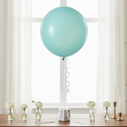 Robins Egg Blue Fashion Latex Balloons 24in, 4pcs Balloons & Streamers - Party Centre
