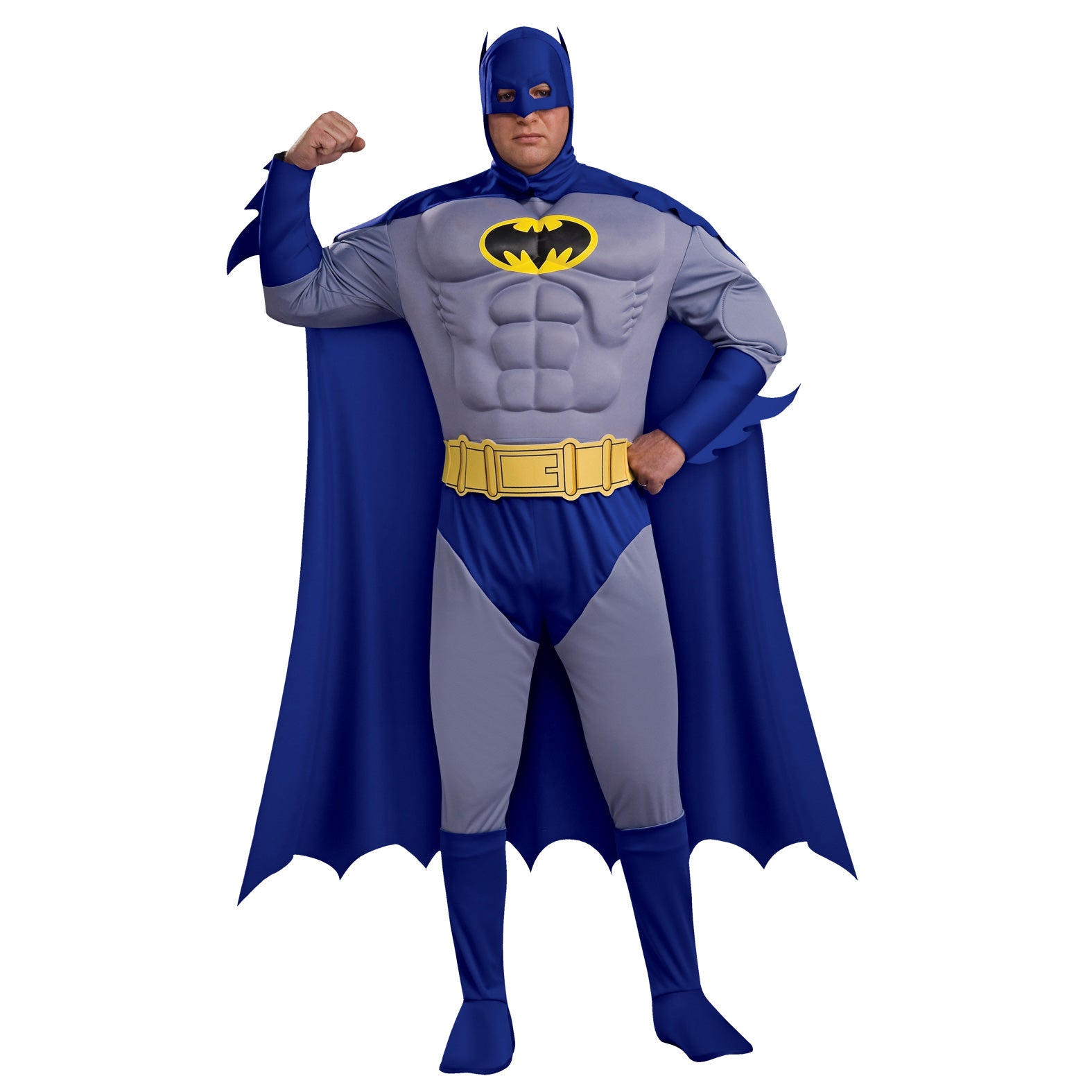 Adult Plus Size Deluxe Batman Muscle Chest Costume