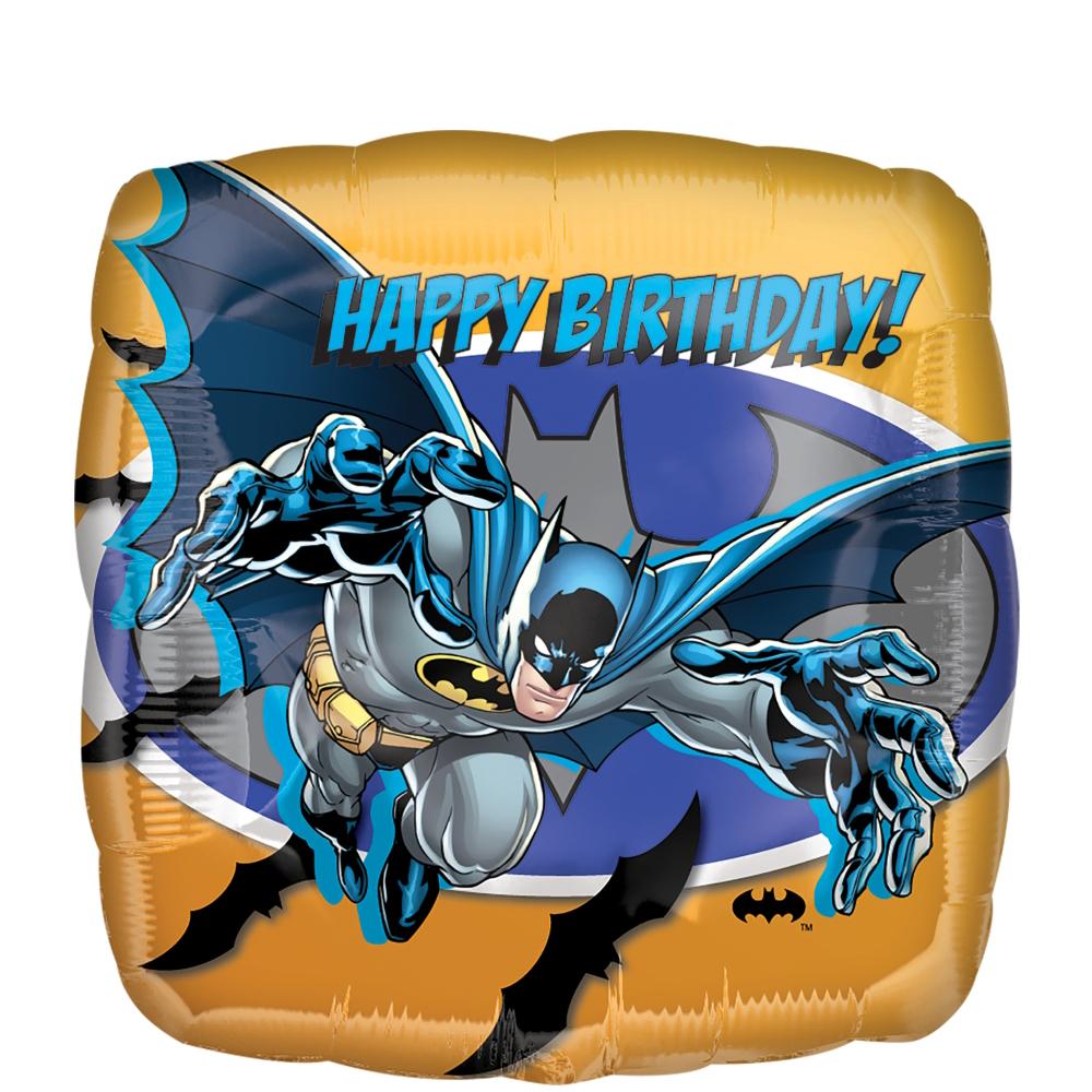 Batman Happy Birthday Foil Balloon 18in Balloons & Streamers - Party Centre