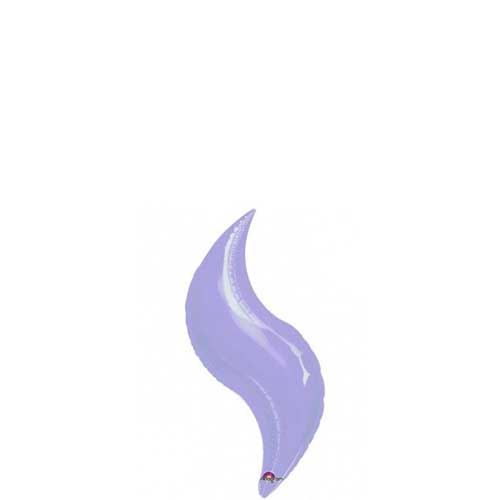 Lilac Curve Mini Shape Balloon 19in Balloons & Streamers - Party Centre