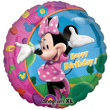 Minnie Happy Birthday 18in Balloons & Streamers - Party Centre