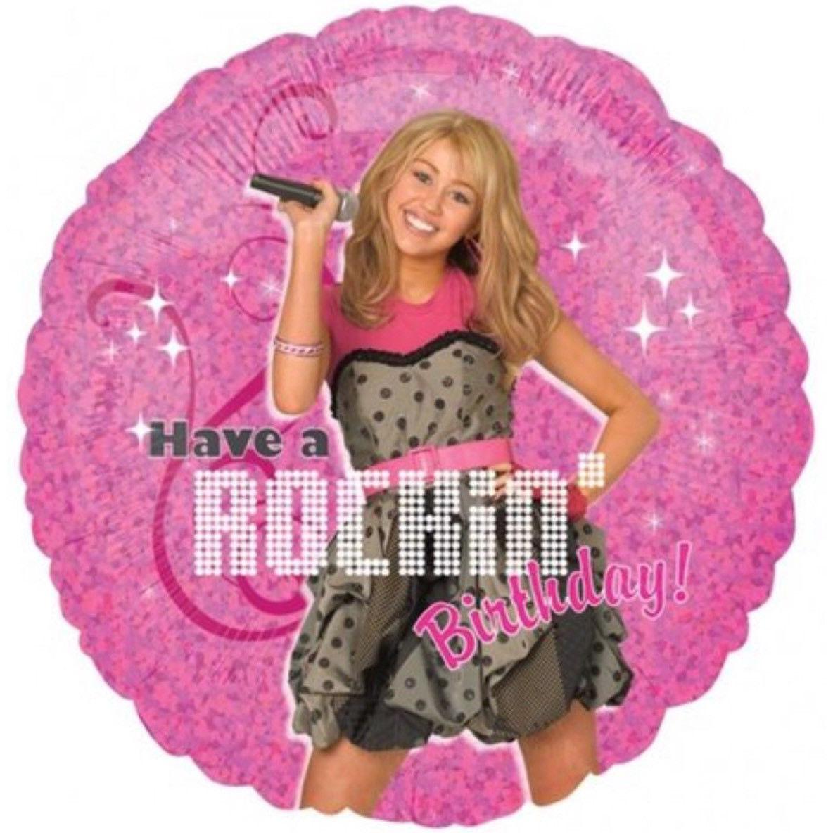 Hannah Montana Rockin' Birthday Foil Balloon 18in Balloons & Streamers - Party Centre