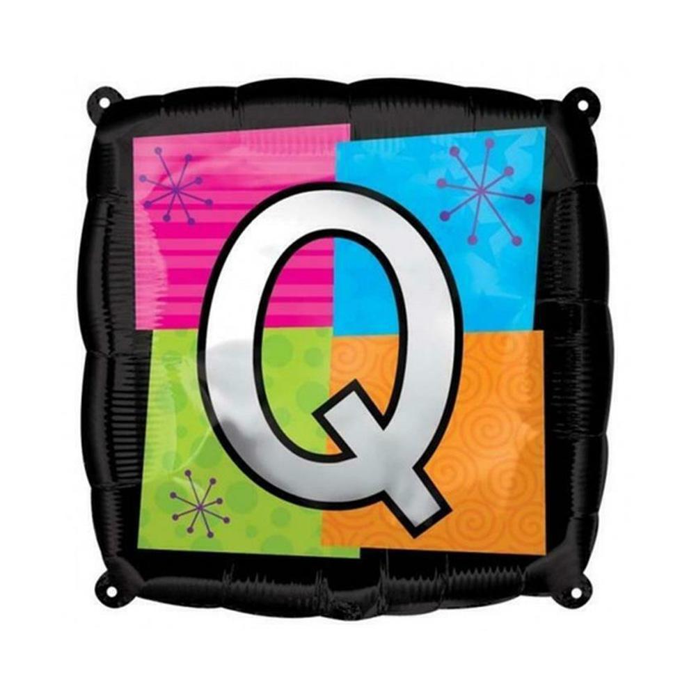 Letter Q Foil Balloon 45cm Balloons & Streamers - Party Centre