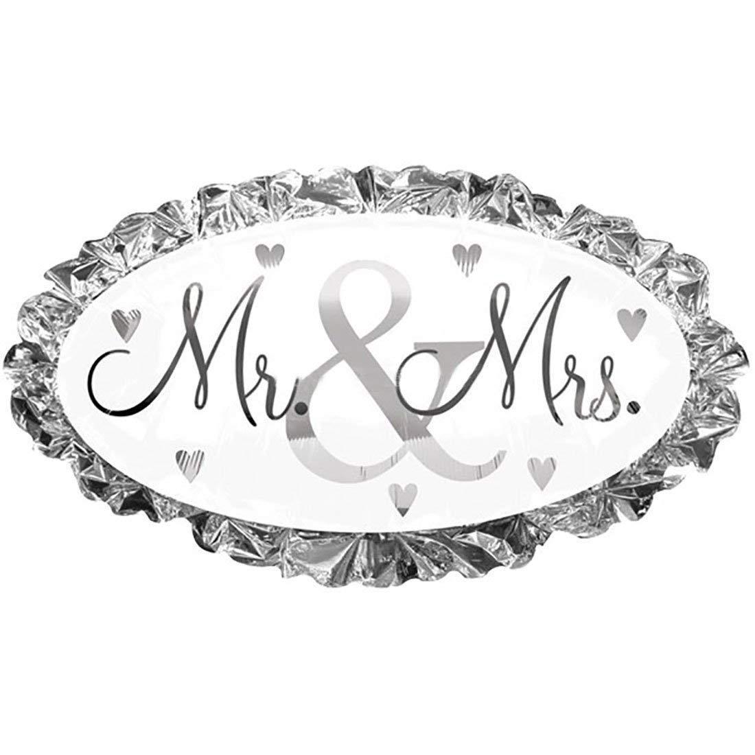 Mr. & Mrs. Foil Balloon 19 x 32in Balloons & Streamers - Party Centre