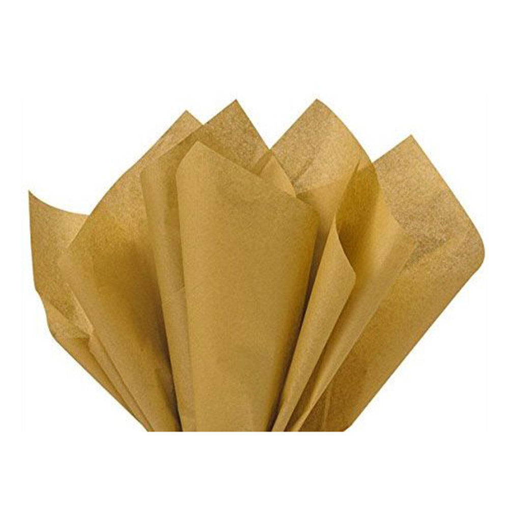 Gold Wrapping Tissue 20in x 20in, 5pcs Party Favors - Party Centre