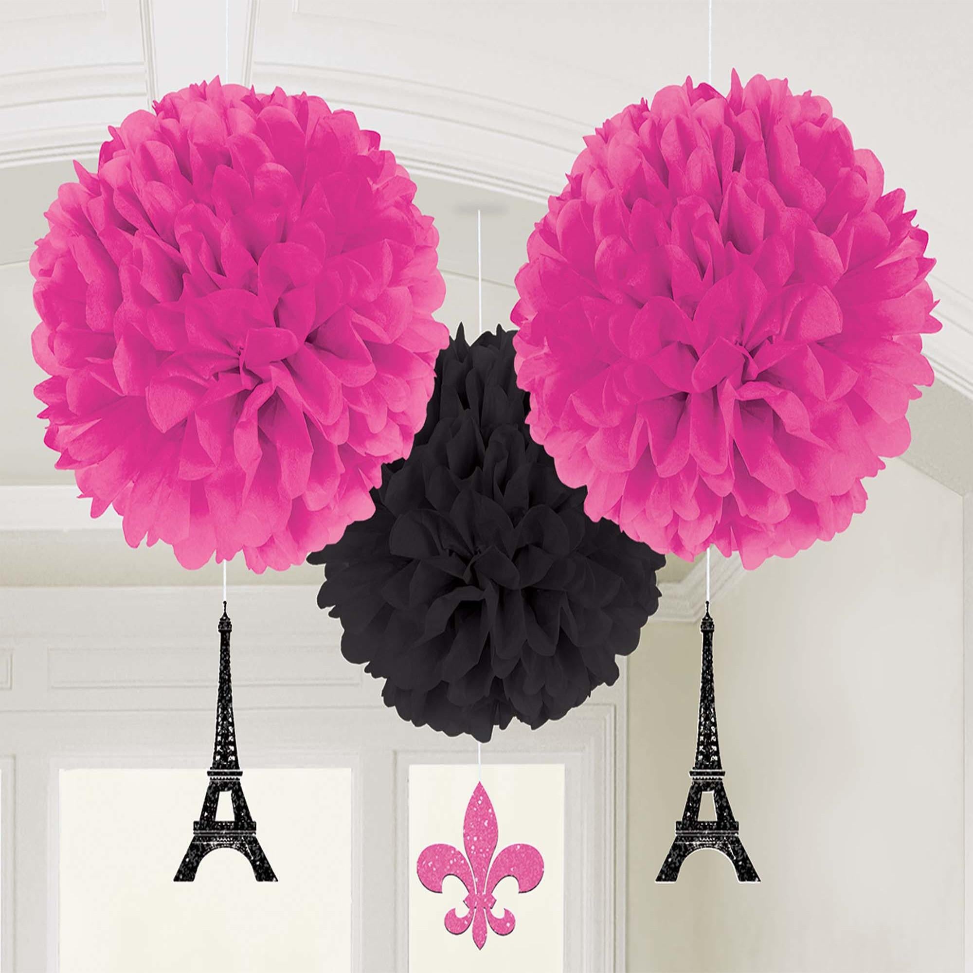 A Day In Paris Fluffy Danglers 3pcs
