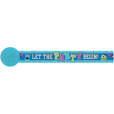 Monsters University Crepe Streamer 30ft