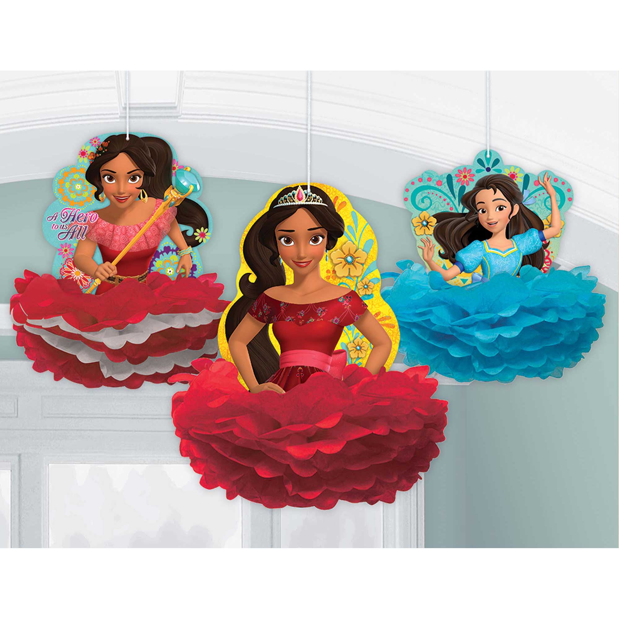 Elena Of Avalor Fluffy Decorations 3pcs