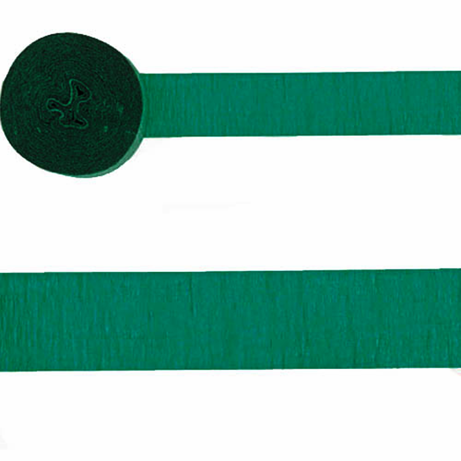 Holiday Green Crepe Streamer Decorations - Party Centre