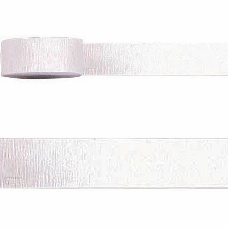 Frosty White Crepe Streamer Decorations - Party Centre